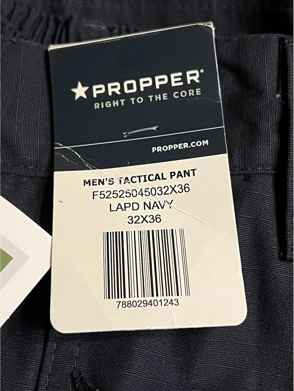 Men's Propper Lightweight Tactical Pant Rip Stop Size 32x36 LAPD Navy
